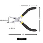 Mini Long Nose Pliers with Wire Cutter 5 Inch Serrated Jaw Mini Beading Pliers for Jewelry Making Micro Precision DIY Handcraft Tool - size: Long Nose