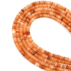 165pcs 4x2mm Natural Red Aventurine Disk Rondelle Spacer Stone Semi Precious Gemstone Loose Beads for Jewelry Making 15 Inch - color: Red Aventurine