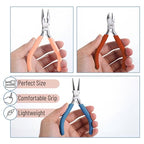 Mr. Pen- Pliers for Jewelry Making, 3 Pack, Chain Nose, Round Nose Pliers Set and Wire Cutter for Beading, Wire Wrapping, Jump Rings, Jewelry Repair, Crafting, DIY - color: Multicolor 1