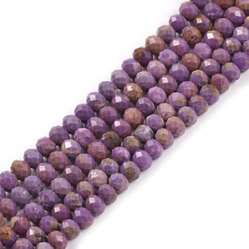 6mm Natural Phosphosiderite Faceted Rondelle Loose Beads Jewelry Making DIY Bead 16 Inch - color: Phosphosiderite