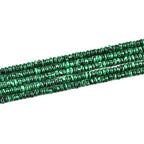 155pcs 4x2mm Synthetic Malachite Disk Rondelle Spacer Stone Semi Precious Gemstone Loose Beads for Jewelry Making 15 Inch - color: Malachite