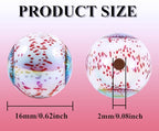15Pcs Acrylic Beads Round 16mm UV Blood Devil's Eye Printed Halloween Fit for DIY Bead Pen Accessories Phone Chain Keychain Beads Loose Beads - color: Eye-Mixed color