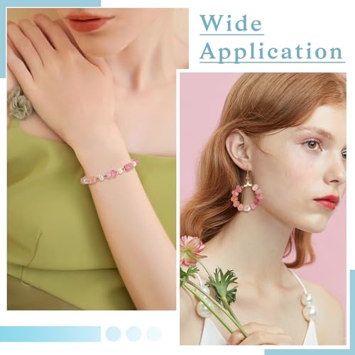 About 155~159pcs/strand Rondelle Glass Beads Imitation Gemstones Loose Spacer Beads for Jewelry Making Bracelet Necklace Earring DIY Crafts, 8x5mm, Hot Pink - color: Hot Pink