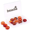 BEADIA Natural Red Agate Rondelle Stone with Large Hole (5.5mm) Loose Semi Gemstone Beads for Jewelry Making 14mmx7.5mm 12pcs - color: Red Agate, size: 14mm x 7.5mm