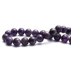 BEADIA Natural Amethyst Crystal Stone Round Loose Semi Gemstone Beads for Jewelry Making 12MM 32PCS - color: Amethyst, size: 12mm