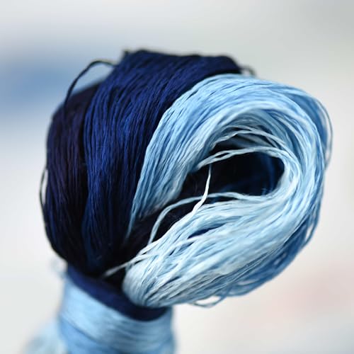 8 Skeins Mulberry Silk Floss Embroidery Thread Floss-Cross Stitch Threads China Silk Woven Jewelry Threads DIY Sewing Kits (21) - color: 21
