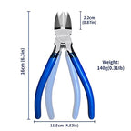 Wire Cutters 10 Pack, KAIHAOWIN 6 inch Dikes Small Wire Cutters Flush Cutters Wire Snips Clippers Diagonal Cutters Side Cutters Cutting Pliers for Crafting - size: 10 pack
