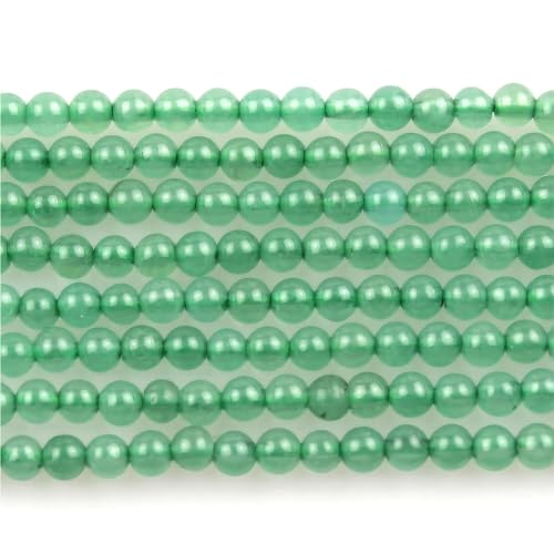 MJDCB 320pcs Natural Small Stone Beads 2mm Green Aventurine Round Smooth Loose Gemstone Bead for Jewelry Making Bracelets Earrings Necklaces Accessories - color: Green Aventurine