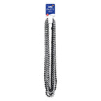 Party Beads - Small Round - size: 12-Pack, style: Black & Silver (12-Pack)