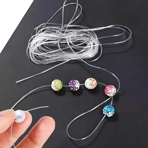 0.8mm Elastic Stretch Bead Cord for Jewelry & Bracelet Making, [100m] Stretchy Bracelet String, Ideal for Beading and Crafting - size: 0.8mm
