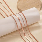 Tewiky Layered Necklaces for Women Non Tarnish- Chunky 14k Gold Plated Herringbone/Snake/Rope/Box/Cuban Link Chain for Women Waterproof Layering Stack Choker Necklace Trendy Dainty Tarnish Free Jewelry Set - color: 4 layered necklace-Rose Gold