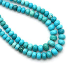 Perlin Agate & Jasper Gemstone Strand Beads 4 mm Rondelle 110 Pieces Jewellery Beads Semi-Precious Stone for Jewellery Necklace Bracelet Earrings (Turquoise) - color: turquoise