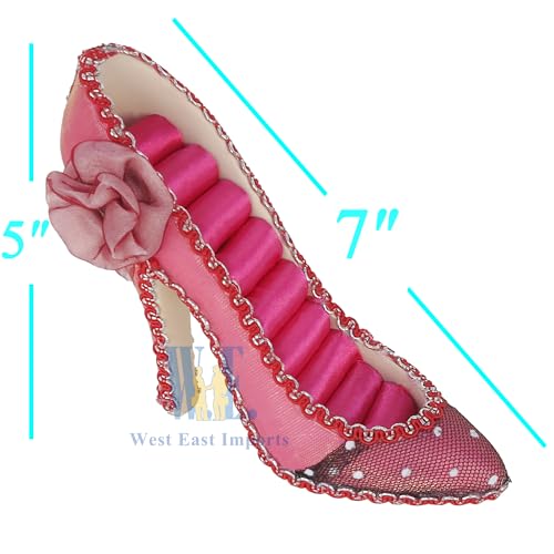 2 PCS Set Jewlery Display Shoe Ring Holder - Mannequin Necklace Display Bracelet Orgaziner (Fuchsia) - color: Fuchsia