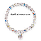 50pcs Adabele Austrian 6mm Faceted Loose Round Crystal Beads Crystal Clear Compatible with 5000 Swarovski Crystals Preciosa SS2R-601 - color: Crystal Clear, size: 6mm (50pcs)