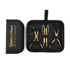Hair Extension Pliers Kit Microlink Pliers for Extensions Hair Extension Beading Tool Hair Needle Pulling Hook Hair Styling Bead Closer and Remover Pliers - color: 1 Gold