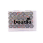 BEADIA Natural Unakite Rondelle Stone with Large Hole (4mm) Loose Semi Gemstone Beads for Jewelry Making 10mmx4mm 24pcs - color: Unakite, size: 10mm x 4mm