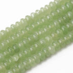 Songxi 5x8mm Natural Green Aventurine Stone Rondelle Beads, 75PCS Spacer Round Loose Abacus Beads for Jewelry Making, for Bracelet Necklace Earrings, Arts and Crafts - color: Green Aventurine