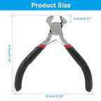 9.5cm/3.74" End Cutting Pliers for Jewelry Making, Bull Nose Pliers, Fret Wire Cutter, Nail Puller Tool for Carpenter, End Nippers for Zipper Install Stops, Wire Cutting - style: End Cutting Pliers