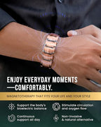 MagnetRX® 3X Strength Copper Bracelet – 99.9% Pure Copper Bracelets for Men with Magnets – Premium Fold-Over Clasp and Adjustable Bracelet Length with Included Sizing Tool (Legacy) - color: Legacy