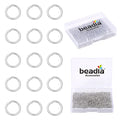 BEADIA Platinum Plated Jump Rings Non Tarnish 3mm 1200pcs for Jewelry Making Findings - color: Platinum, size: 0.5x3mm