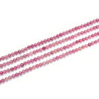 Adabele 15 Inch Natural Pink Rhodochrosite Healing Gemstone 3mm (0.12 Inch) Tiny Small Faceted Round Loose Beads Stone Spacer (120-130pcs) for Craft Jewelry Making GK3-13 - color: Rhodochrosite, size: 3mm (0.12") - 15 inch/1 strand
