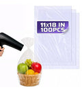 100 Pcs Heat Shrink Wrap Bags – 11x18" Heat Shrink Bags Compatible with Hair Dryer at Medium Temperature – Suitable for Mother's Day Packaging, Gifts, Treats, DIY Sets, Books, Stationery, and Cosmetics - size: 1 sheet (Pack of 100)