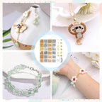 2384Pcs Crimp Beads Supplies for Jewelry Making, Including Crimp Bead Covers, Crimp Tubes, Bracelet Clasps and Closures, Crimp Ends, Jump Rings, Crimping Pliers and Beading Wire for Bracelets Making