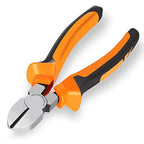 BOENFU Wire Cutter for Artificial Flowers and Crafts, 6 inch Side Cutters Chicken Wire Cutters Heavy Duty Diagonal Cutting Pliers Wire Clippers, Orange - color: 6 Inches - Orange Handle - Diagonal Cutters