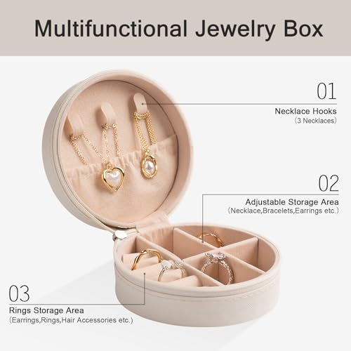 12-Pack Soccer Jewelry Box Bulk Team Gifts for Girls, White Round Mini Travel Jewelry Case for Soccer Players Coaches, Senior Night Tournament Gifting - style: Soccer