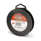 Beadalon Wildfire Ultra - Beading Thread, Beading Supplies for Crafters, Jewelry Makers, Beaders. Braided Fishing Line - size: 0.008 in / 300 yd, style: Black