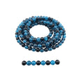 DandS ltd Crackle Lampwork Glass Beads for Jewelry Making, Blue Black, Vibrant DIY Bracelets, Necklaces, Earrings, Beading Supplies & Craft Kits for Handmade Jewelry, 80pcs 0.39 inch (10mm), #J215-10 - color: Blue Black