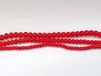 Glass Beads 8mm 100pcs Round Smooth Loose Beads for Bracelet Necklace Jewelry Making Craft DIY （8mm, 50801 Red） - color: Red, size: 8mm