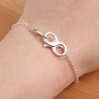 Double Opening Lobster Clasps, Solid 925 Sterling Silver Clasp and Closures, Necklace Bracelet Extender for DIY Jewelry Finding Supplies (18 X 9mm) - color: Silver 1PCS, size: 9*18mm