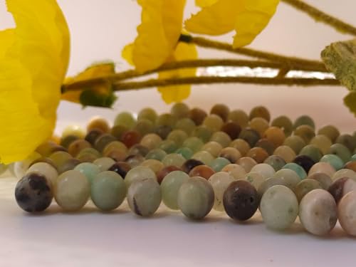 Stone Beads 6mm 140pcs Amazonite Beads Round Loose Gemstones Beads for Bracelet Necklace Jewelry Making (6mm, 60610 Amazonite) - color: Amazonite Beads, size: 6mm