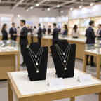 KUKUVR 2Pcs Black Velvet Necklace Bust Display Stand, Jewelry Pendants Chain Holder Stand, Necklace Display Board for Retail Vendor Booth & Selling (Medium 10.6 * 7.6inch) - size: Medium 10.6*7.6inch