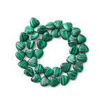 10mm Natural Malachite Stone Beads Heart Shape DIY Loose Gemstone Energy Healing Crystal Charms for Jewelry Making Handmade - color: Malachite