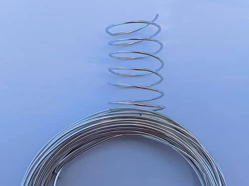 15 Gauge Anodized Aluminum Wire 49 Feet for Jewelry Making Craft DIY（1.5mm,Silver,41501） - color: Silver, size: 15 Gauge