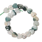 22pcs Faceted Heart Stone Beads Natural Tree Agate Bead 8mm Crystals and Healing Stones for Jewelry Making Supplies,Friendship Bracelet Kit,Love Gifts - color: Tree Agate