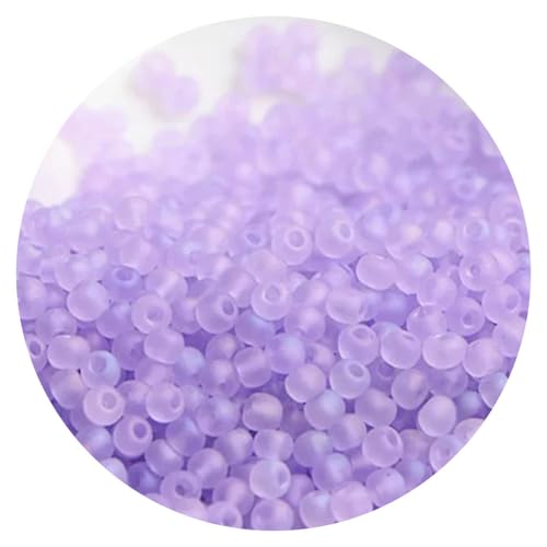 160pcs Matte Colorful Glass Frosted Beads 4mm, Glass Frosted Rice Beads Craft Bead for Jewelry Making Bracelets Necklaces DIY,M11 - color: M11, size: 160pcs-4mm