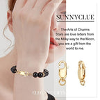 SUNNYCLUE 1 Box 4Pcs Real 1/20 14K Gold-Filled Lobster Claw Clasp with Open Jump Ring 10mm Lobster Clasps Bead Jewellery Findings for Beginners DIY Necklace Jewelry Making Crafts Supplies, Golden - size: 0.55in
