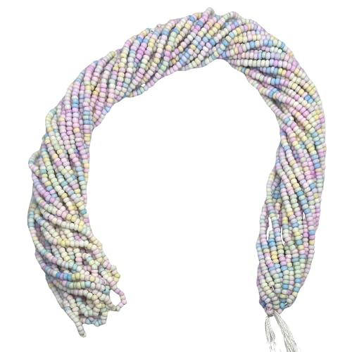 11/0 Glass Seed Beads, 12 String Hanks, Small Craft Beads, 2 mm (Soft Mix) - color: Soft Mix