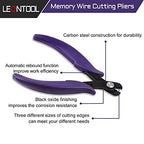 5.5 Inches Memory Wire Cutter Kit for Jewelry Making, 200 Gold Memory Wire Loops, 64mm Gauge, Polished Stainless Steel, Gold - color: Gold