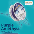 Soft Flex 49 Strand Beading Wire - Medium 0.19 Diameter - 10 Feet Nylon Design Wire - style: Purple Amethyst