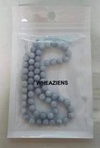45pcs 8mm Aquamarine Beads Natural Gemstone Beads Round Loose Beads for Jewelry Making - color: Aquamarine, size: 8mm