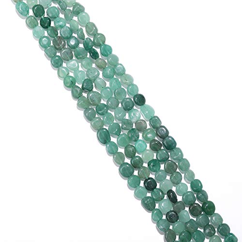 BEADIA Irregular Natural Green Aventurine Jade Stone Loose Semi Gemstone Beads for Jewelry Making 7-10mm 38cm - color: Green Aventurine Jade, size: 7-10mm 38cm