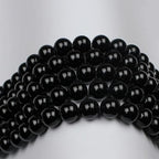 MJDCB Natural Stone Bead Black Onyx Gemstone Loose Beads for Jewelry Making Bracelet Necklace 6mm - color: Black Agate, size: 6mm