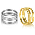 2 Pieces Jump Ring Opener Tool, Stainless Steel Split Connector Ring Opener and Closing Finger Tool for Jewelry Makers Craft Projects Supplies (17mm Sillver and Gold) - color: 17mm Silver+Gold 2pcs