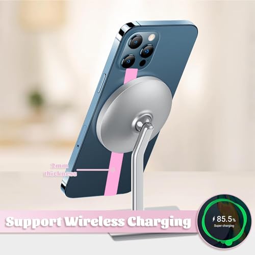 TEAMOLA Silicone Phone Grip Strap - Pink 210 Phone Hand Strap Holder with Loop for Cell Phones, iPhone Grip, Finger Holder & Back of Phone Grips, Secure Anti-Slip Grip(3 Packs) - color: 210，3 Pink