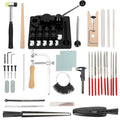 18 Pcs Ring Bender, Complete Ring Bender Tool Rings Bending, Spoon Rings Maker Machine with Nylon Mold, Multi-Functional Ring Earring Bending Tool, Sizer Measuring Tools Suitable for Gift-Giving - size: 18-Piece Set
