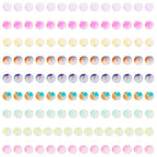 630 Pcs Frosted Glass Beads Bulk 8mm Sea Glass Beads Crackle Glass Bead with Glitter Powder Baking Painted Round Crystal Bead for Jewelry Making Bracelet Necklace Earring Crafts Accessories - size: 8mm